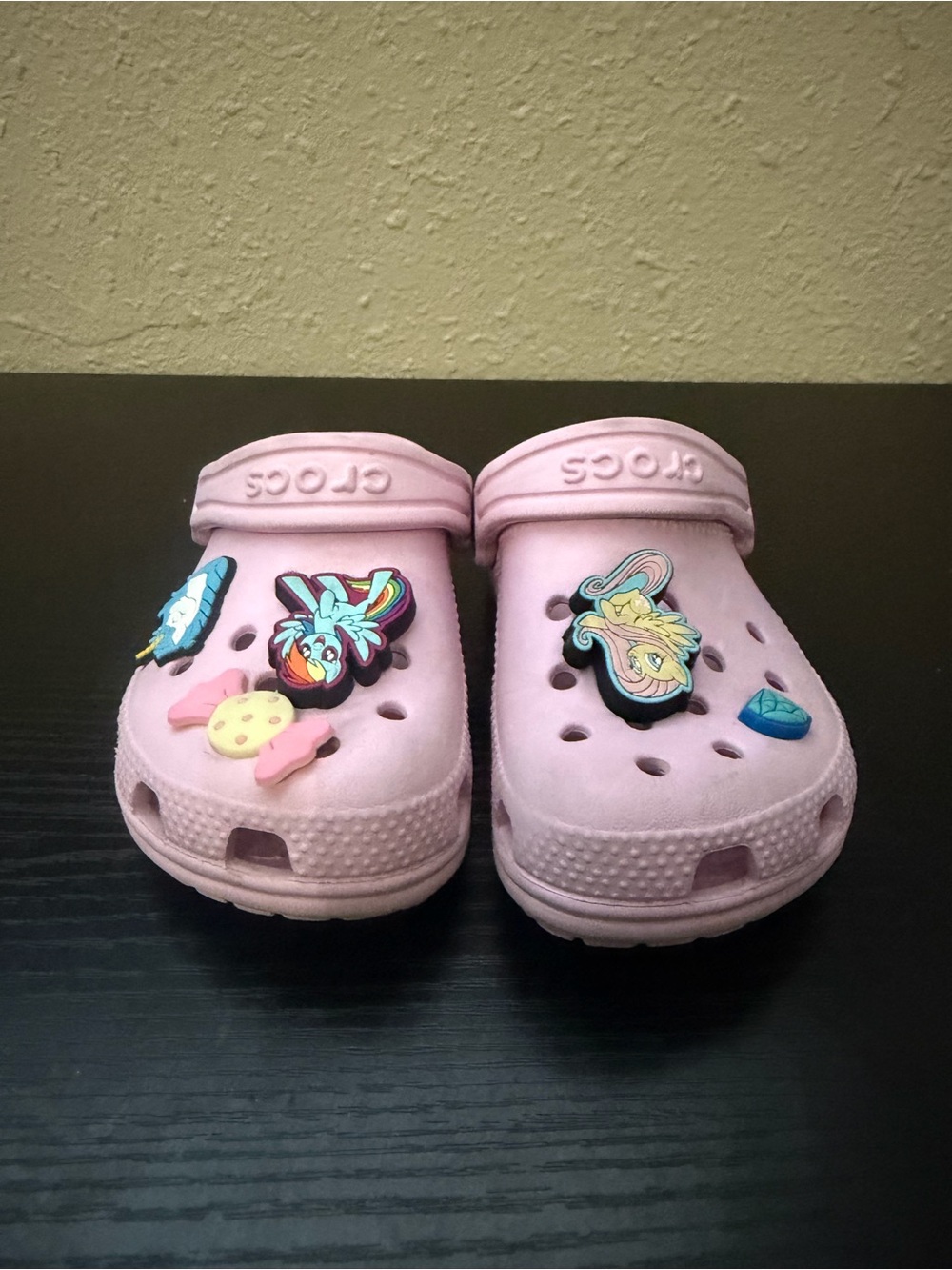 CROCS Kids' Light Pink Clog with Fun Jibbitz Charms